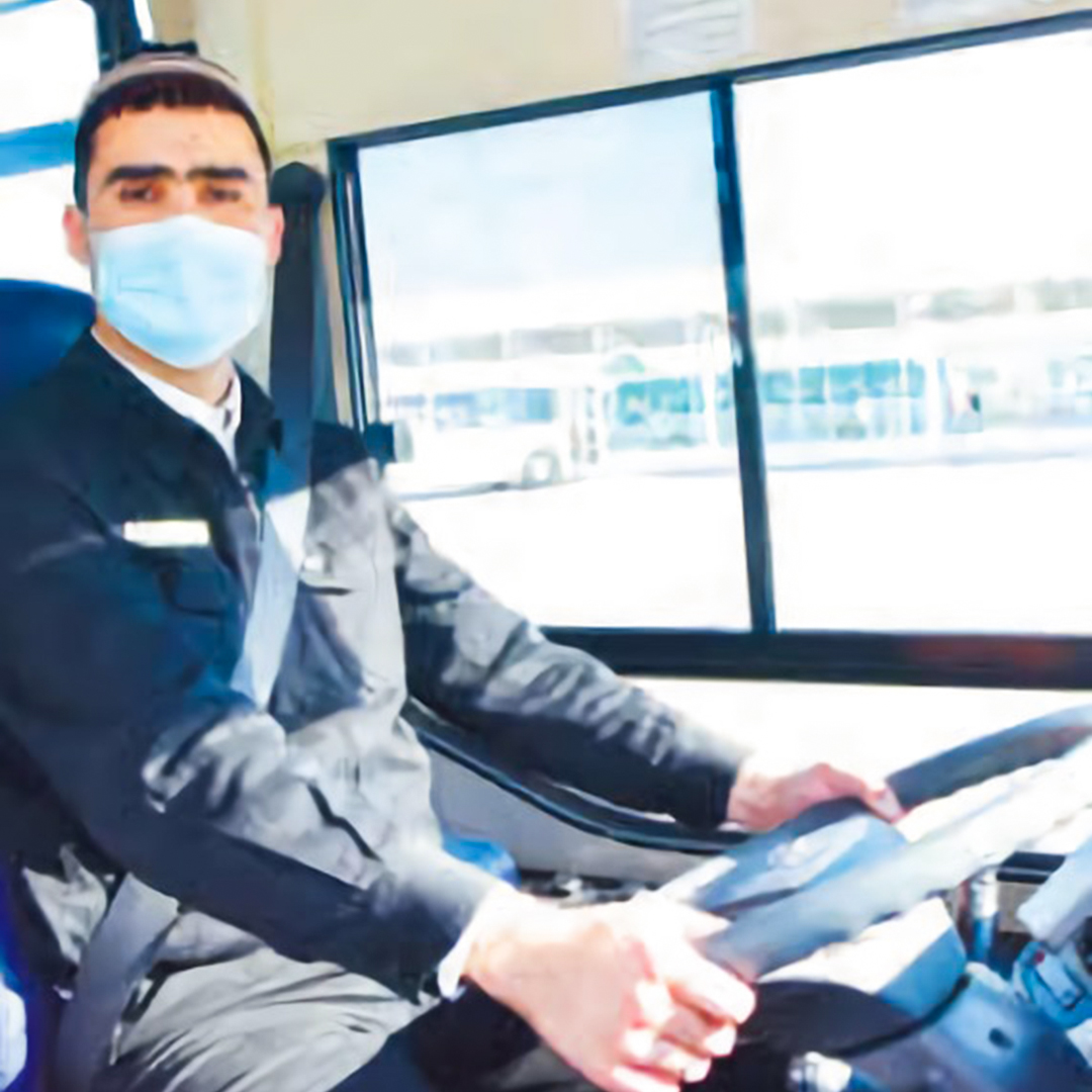Bus drivers are among those who celebrated the "New Year" at their workplace