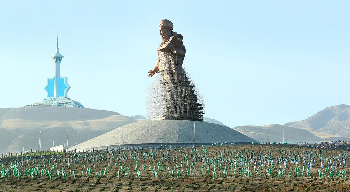   President of Turkmenistan Gurbanguly Berdimuhamedov launched a large-scale greening campaign