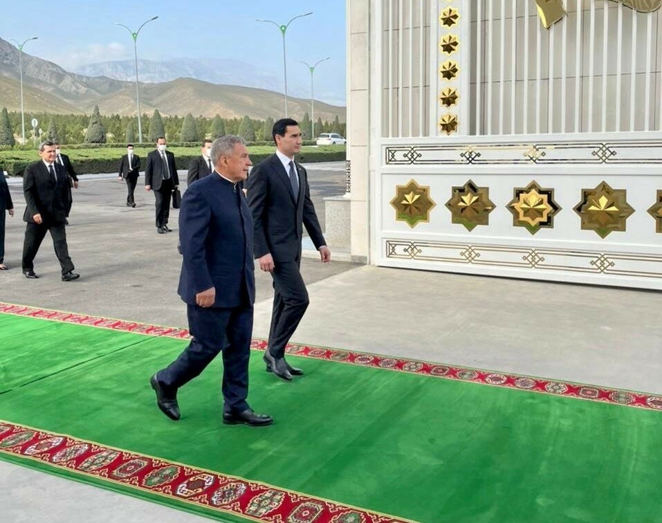 The President of the Republic of Tatarstan arrived on a working visit to Turkmenistan