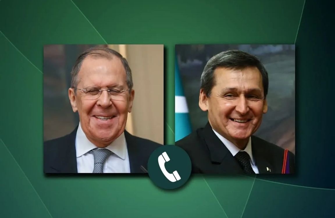 Главы МИД Туркменистана и России провели телефонный разговор