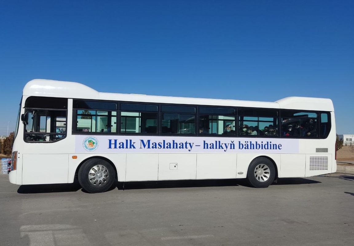 Capital buses are decorated in honor of the Halk Maslahaty