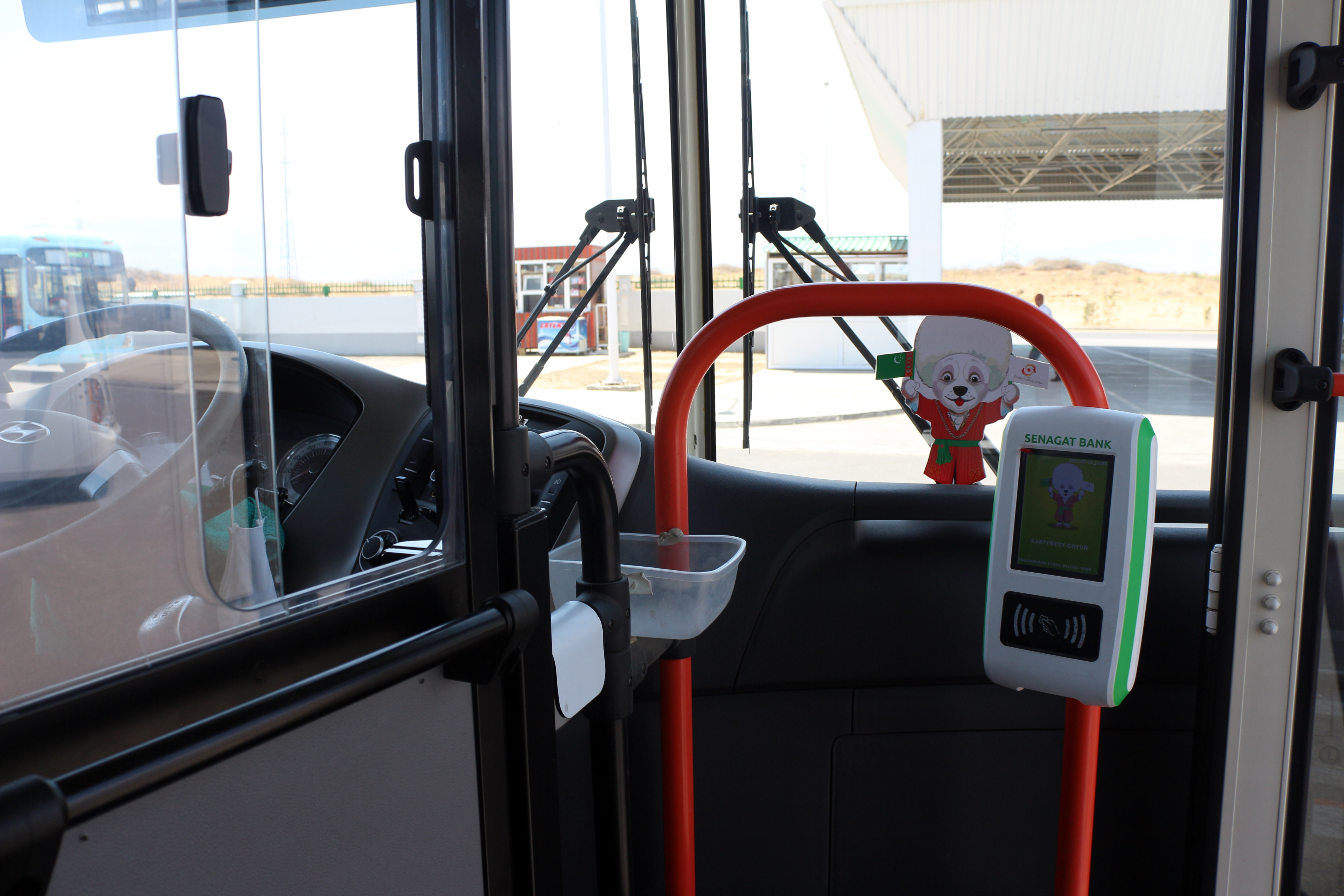 In Ashgabat, the route of the bus number 5 was changed
